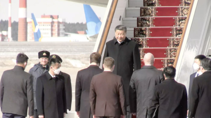 Chủ tịch Trung Quốc tới Moskva, nhấn mạnh quyết tâm cùng Nga bảo vệ trật tự thế giới